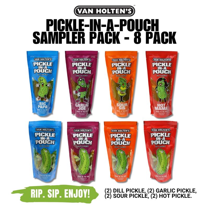 Pickle Sampler Van Holten's Pickles - Variety Pickle-In-A-Pouch Sampler - 8 Pack ...