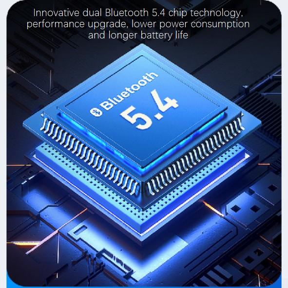 K550 Bluetooth 5.4 Earbarz with Alloy Case – 360° Panoramic Sound, HD Call, Noise Reduction, Long Battery, Waterproof Sports Earphone