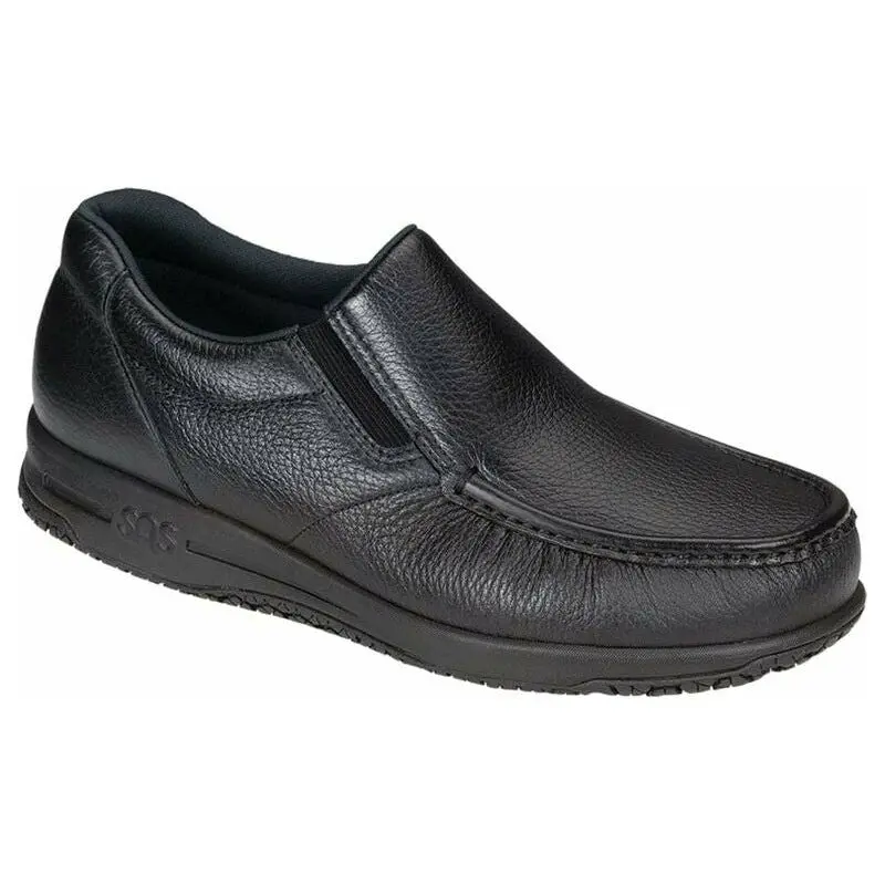 SAS Men's Navigator SR Slip Resistant Non Slip Loafer in Black