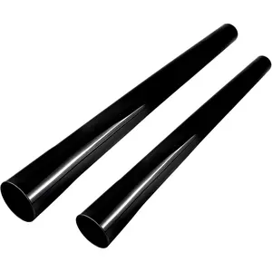 Vacuum Extension Tubes 2Pack, 1.25 Inch Diameter, 14.76" and 17.71" Length - Black | Compatible with 1-1/4 Inch Hose Wet/Dry Vacuum Cleaners | Versatile Tool (Black, 1 P14.76" +1 P 17.71 ")