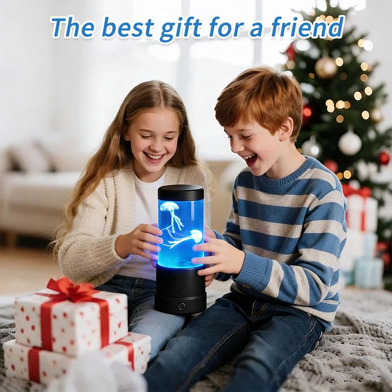 multi-purpose 7 color changing jellyfish lamp, decorative bedside night light, fantasy jellyfish mood lamp, suitable for home bedroom living room use, is an ideal gift for friends, lovers, bedroom decoration