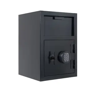 515 Flip cabinet Digital Depository Safe Made of Carbon Steel Electronic Code Lock Depository Safe with Deposit Slot Depository Box for Home Hotel Restaurant and Office