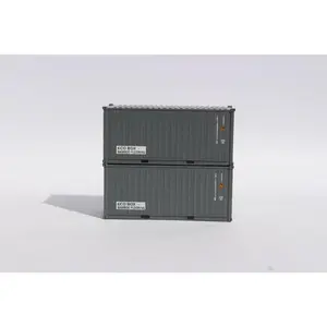 Jacksonville Terminal Company 205432 CPI "ECO" box 20' Std. height containers with Magnetic system, Corrugated-side. JTC-205432, N Scale