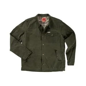 Rancho Waxed Jacket Badlands Sage Western Style 100% Cotton Canvas with Wax Coating & Flannel Lining SPCQ124F15