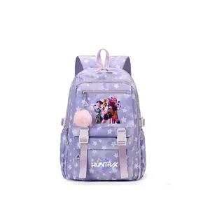 Women's Backpack Dual Shoulder Bag Cute Cartoon Print Design Zip Closure Fashion Trendy Casual Versatile Large Capacity Suitable for Students Casual Lightweight Backpack
