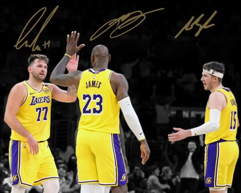 Austin Reaves Luka Doncic Lebron Printable Poster Wall Art Home Decor Poster Print Unframed