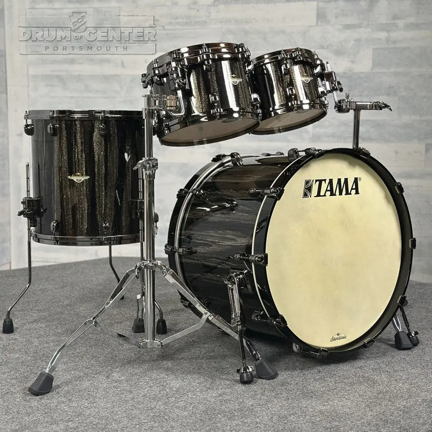 Tama Starclassic Maple 4pc Drum Set Black Clouds & Silver Linings w/Black Hw
