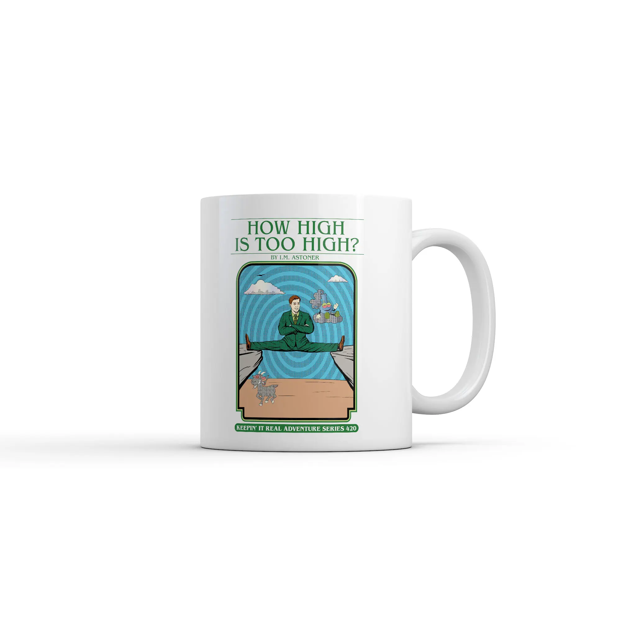 How High Is Too High Mug Funny Sarcastic 420 Graphic Novelty Coffee Cup -  11oz Funny Coffee Mugs Ceramic Printed Drinkware Cup - TikTok Shop