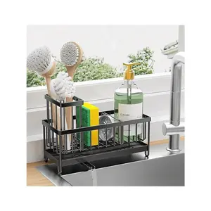Kitchen Sponge Drain Rack - Countertop Storage for Rags & Sponges - Sink Organizer