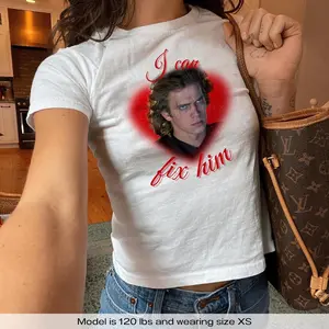 BABY TEE Anakn Skywalker 'I can Fix him' Graphic Baby Tee y2k shirt Trendy Clothing