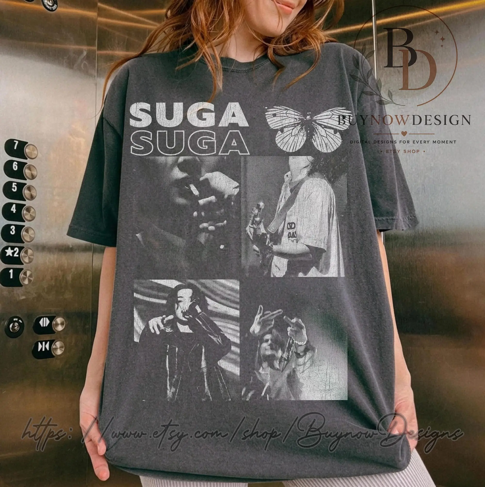 Limited Suga Min Yoongi 90s Bootleg Vintage T-Shirt, Suga Min Yoongi Kpop Streetwear Classic Tee, Gift For Women and Man Unisex T-Shirt BN01