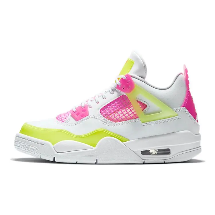 Jordan 4 Retro White Lemon Pink GS