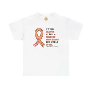 Leukemia Cancer Awareness Aztec Ribbon Tee, I Wear Orange T-Shirt, Supportive Gift for Loved Ones, Casual Statement Top, Fundraiser Event Wear, Comfortable [...]