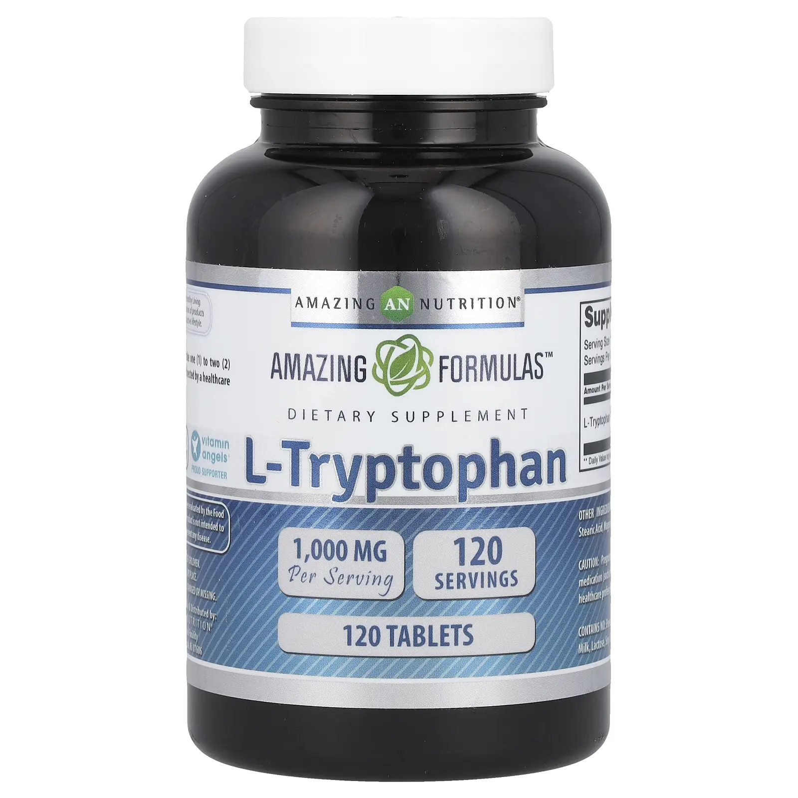 Amazing Nutrition L-Tryptophan, 1,000 mg, 120 Tablets
