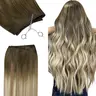 GOO GOO Sew In Hair Extensions Weft Real Human Hair Weft Extensions  Natural Straight Hair Multiple Wearing Ways 10+ Color Choices Best Weft Extensions #sohochic #TikTokShopFallDealsForYou