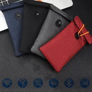 Faraday Shielding Bag for Cell Phones and Car Keys - RFID Signal Blocker Case Business Style Wallet