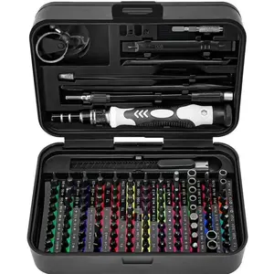 132 In 1 Precision Screwdriver Hardware Set, Magnetic Screwdriver Tool Set with 108pcs Bits, Multipurpose Screwdriver Tool Kit for Repairing Phone, Heavy Duty Industrial Tools, Precision Ratchet Screwdriver Rotary Removal car