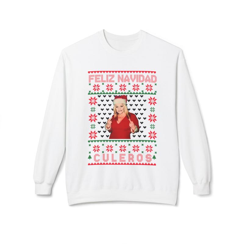 [Mexico Music Tee] -  Jenni Rivera Merry Christmas, includes typography, ugly sweater, Jenni sweater, norteño singers, Christmas, Jenni sweater - Mexico Music Christmas Shirt