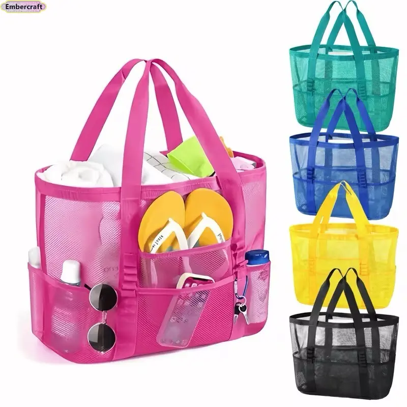 Bulk Pack 50pcs Rhombus Shape Polyester Drawstring Bags - 22 * 19 * 4Cm, Foldable, Lightweight, Compact, High-Capacity Beach Organizer for Swimming Gear, Portable Multifunctional Storage