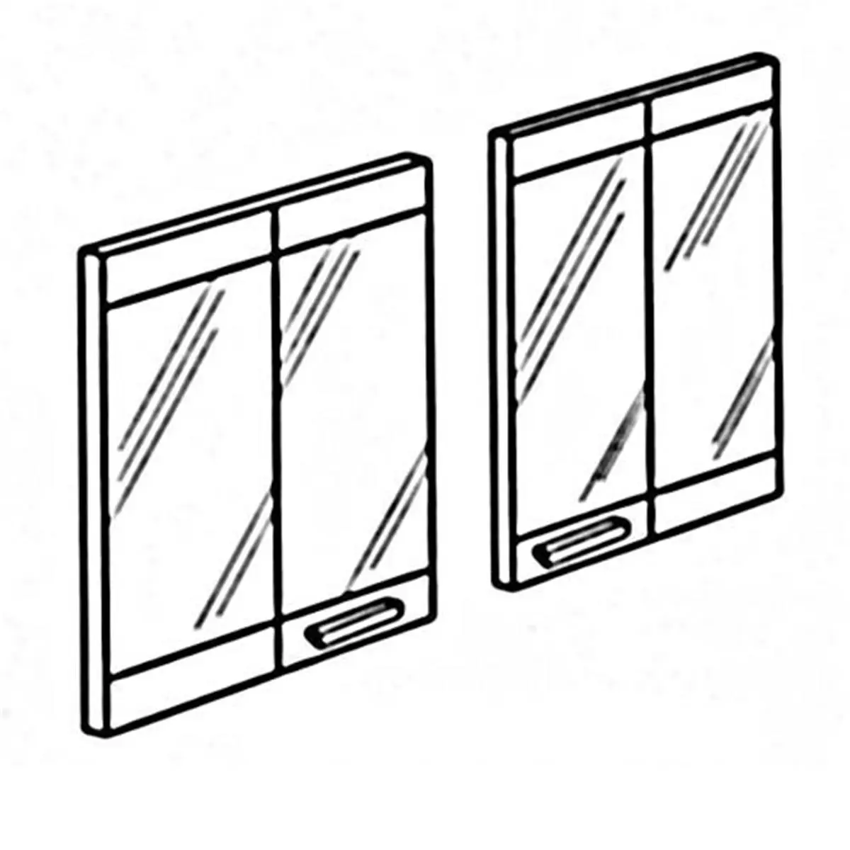 212 MAIN 42-In Black Outdoor Bi-Fold Glass Door, Ideal for Home Improvement & Building Supplies