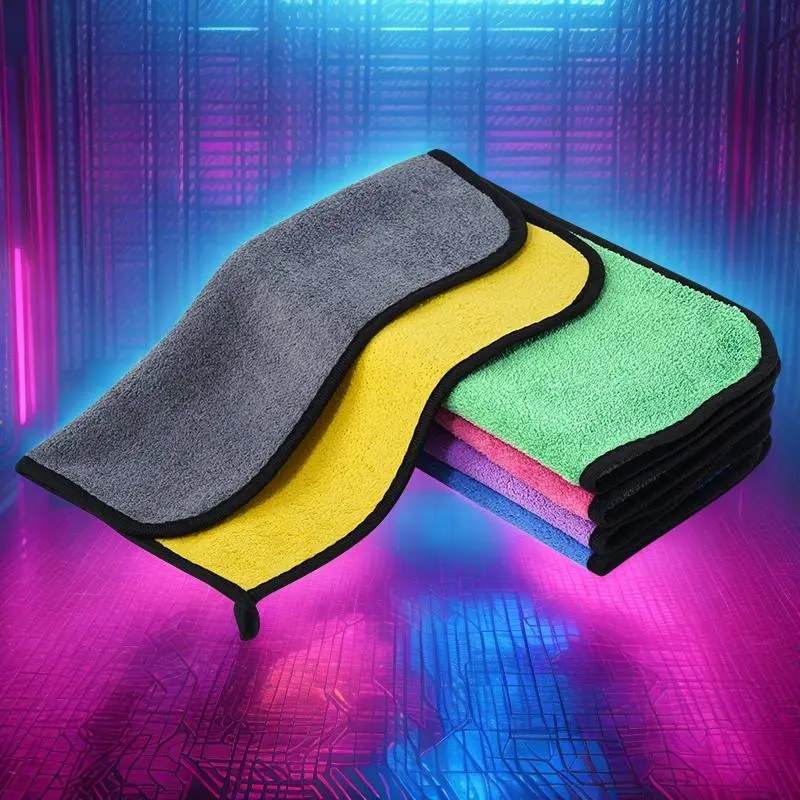 Microfiber Cleaning Cloth (10pcs), Reusable Water Absorbent Cleaning Cloth, Multipurpose Household Cleaning Tool for Kitchen & Bathroom