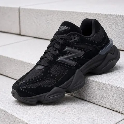 New Balance 9060 Triple Black U9060BPM Men's Fashion Sneaker New