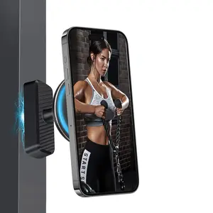 Magnetic Phone Holder for Gym,360 Rotation Adjustable,Attach to Metal Surfaces,Dual Magnetic Phone Mount For iPhone 12-17 Series All Smartphones 4.7-7",Gym Accessories for Women Men Gift Essentials