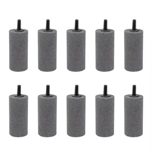 Air Stone 2 Inch Cylinder Diffuser for Fish Tank Aquarium Air Pump One Pack of 10pcs