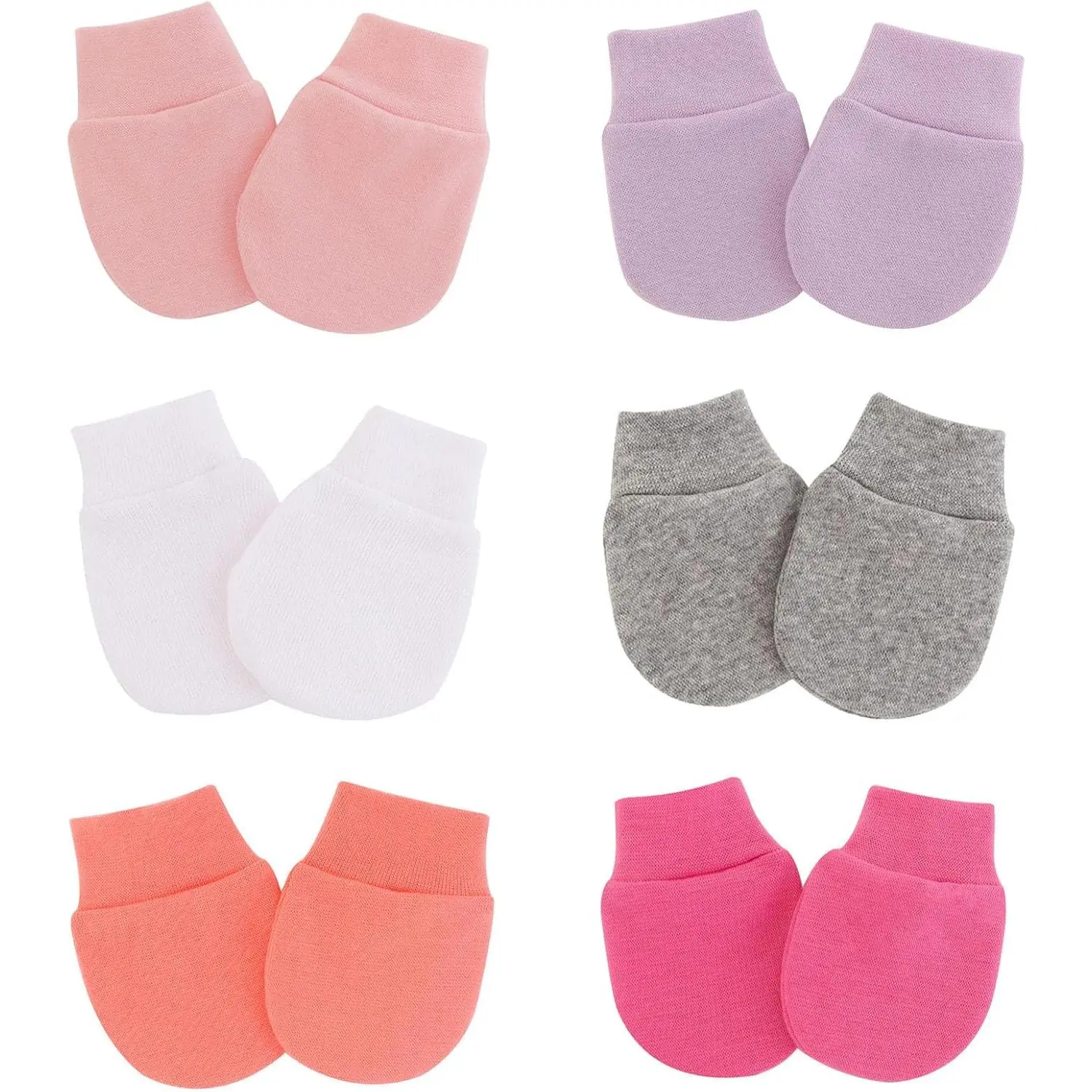 X-HBL02  Baby Mittens No Scratch Mittens Infant Soft Gloves Mittens for 0-6 Months Boys Girls