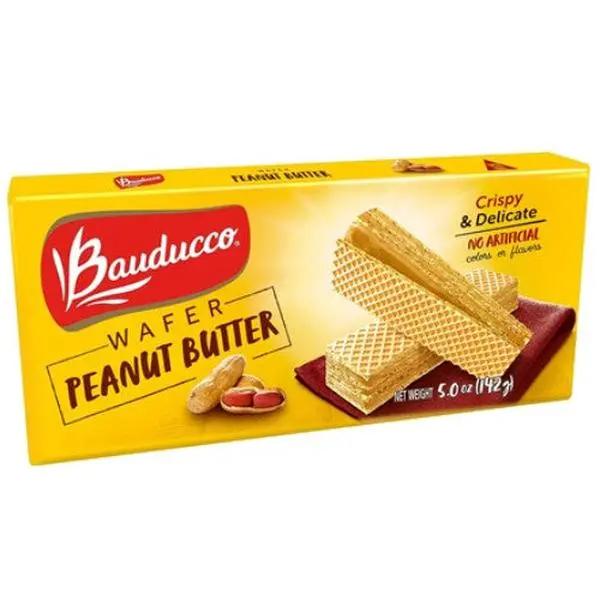 Bauducco Milk-Infused Peanut Butter Wafer Snack, 5 oz Gourmet On-the-Go Snack Cakes & Pastries