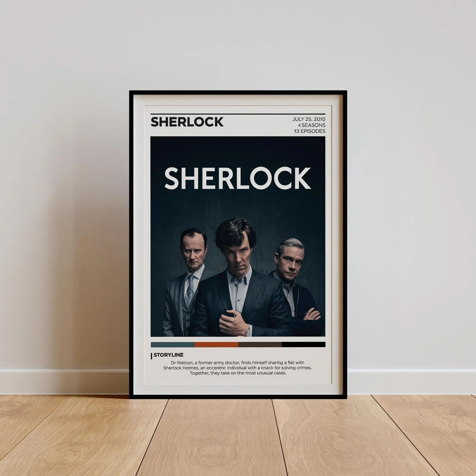 Sherlock Posters Iconic TV Series Art | High-Quality The Sherlock Posters Perfect for Fans - Best TV Series Poster - Detective Art