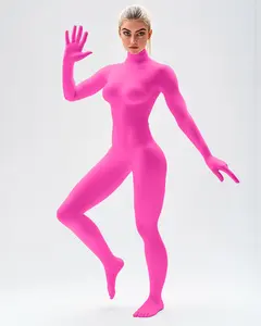 Second Skin Catsuit - Neon Pink