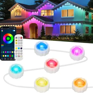 Outdoor LED String Light, 100ft Waterproof Smart Outdoor Light with 72pcs LED Lights, DIY Scene Mode Light for Party, Holiday and Game Day