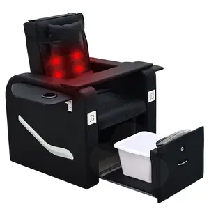 Electric Pedicure Chair,Electric Recliner Sofa with Massager,No-Plumbing Pedicure Station for Professional Nail Tech,Tattoo,Beauty Salon