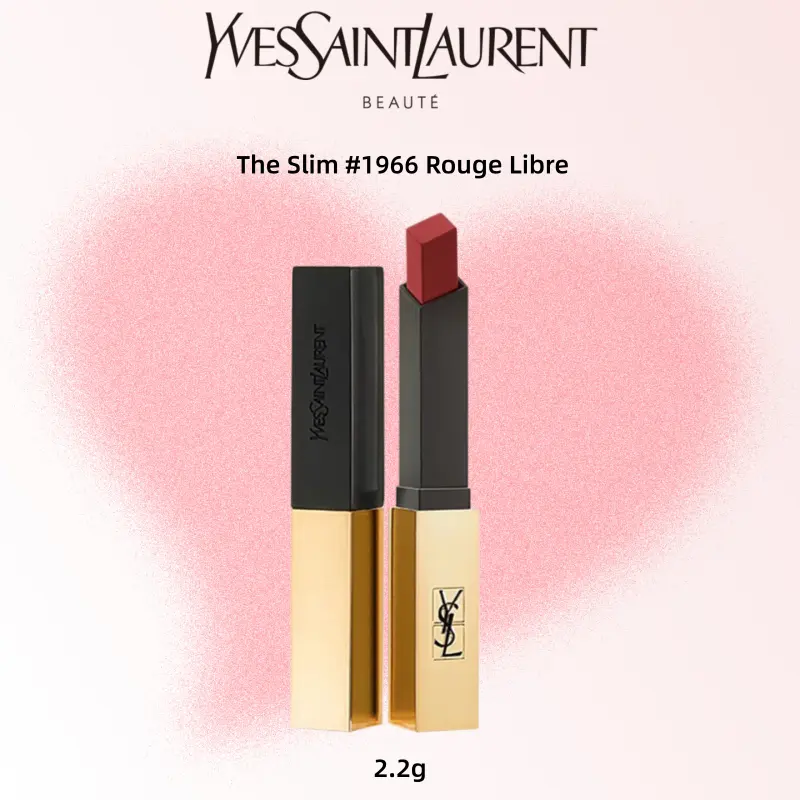 Yves Saint Laurent The Slim #1966 Rouge Libre Lipstick 2.2g - Luxurious Red Shade for Bold Looks