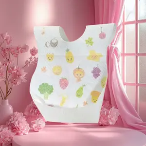 ' Super Soft Disposable Bibs - Waterproof, Anti-Mess Eating Helper |   Portable Meal Time Must-Have, No-Wash Saliva Napkin, Feeding Essential