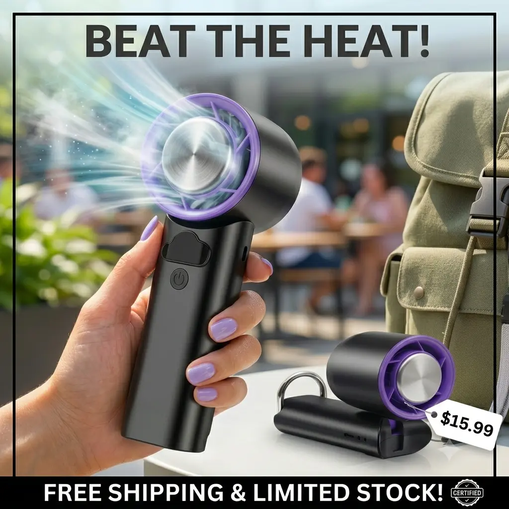 Portable Handheld High-Speed Fan, 100 Adjustable Levels, Foldable – Summer Travel Vacation Essential for Outdoor Activities, Home Appliances Fan, Fans, Fan Portable summerwins, Portable Fans, 100-Speed Portable Fans