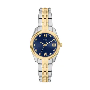 Fossil Women's Scarlette Three-Hand Two-Tone Stainless Steel Watch