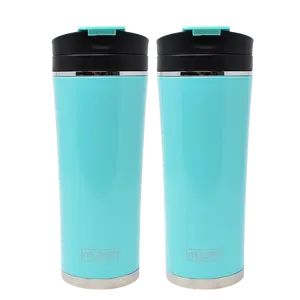 MyBevi 16 oz. Commuter Tumbler - Turquoise 2 Pack Bundle