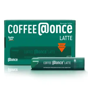 Coffee At Once Cold Brew Coffee Concentrate-latte,Perfect for Instant ice,Coffee Beverage,Perfect Gift for New Year’s Day,6 Tubes