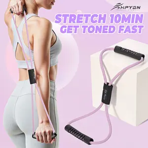 Figure 8 Resistance Band for Full Body Workout, Portable Exercise Band for Strength Training, Pilates, Yoga and Home Fitness