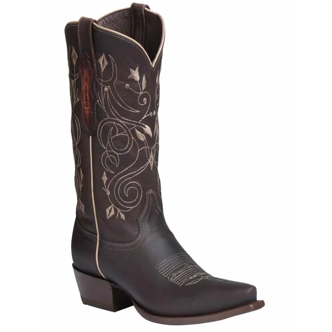 El General Women’s Limited Edition Western Boot - Chocolate