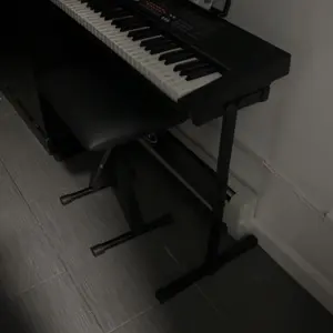 Segawe 61-Key Portable Electronic Piano LED Display Keyboard Kit W/ Music Stand, Headphones, Microphone