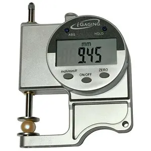 iGaging 35-mt1 Fixed Digital Thickness Gauge, Physical Measuring Tool with Easy-to-Read LCD Display, Batteries, Data Output, Hold Function