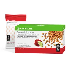 Herbalife Roasted Soy Nuts Chile Lime - 9g Plant-Based Protein, Portion-Controlled, Crunchy Snack for Energy & Nutrition, HerbalifeSoyNuts, ChileLimeSnack