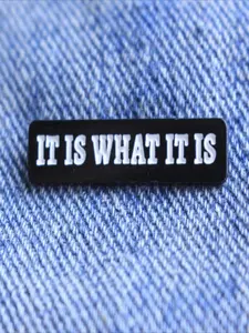 Enamel Lapel Pin, Phrase Brooch for Shirt, Jacket, Backpack, Fashion Accessories for Women & Men, Jewelry Gift for Best Friend, Badge