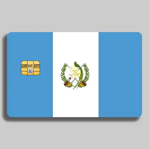 2 PACK Guatemala Flag Debit Card Skin/Sticker - High Quality Vinyl for Customization and Personalization vinyl sticker