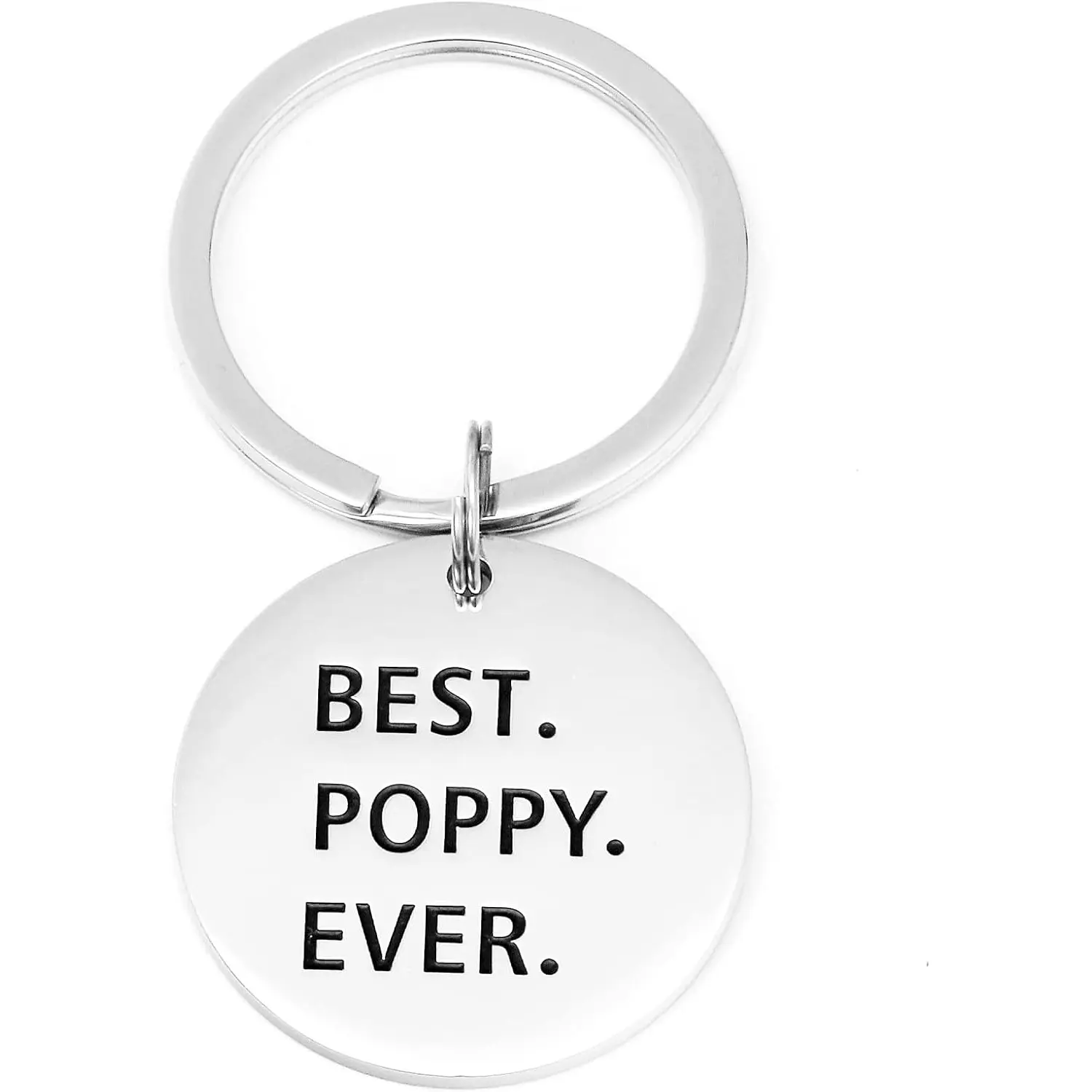 Poppy Gift Best Poppy Ever Jewelry Grandfather Key Chain Gift Granddad Keyring Grandpa Keychain