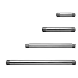 Westbrass  .5 in. x 6 in. IPS Pipe Nipple - PVD Polished Brass