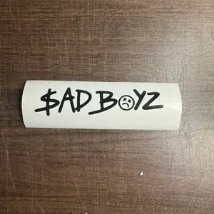 $ad Boyz Car Decal Junior H - White, Simple Design, Ideal for Customizing Cars